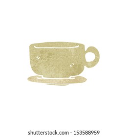 retro cartoon coffee cup