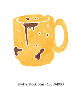 retro cartoon coffee mug