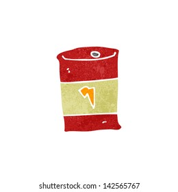 retro cartoon cola can