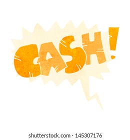 Retro-Cartoon-Comicbuch-Ruf für Bargeld