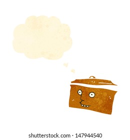 olla de cocina de dibujos animados retro