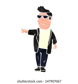 retro cartoon cool guy