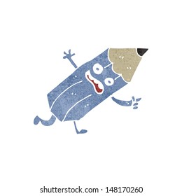 retro cartoon crayon