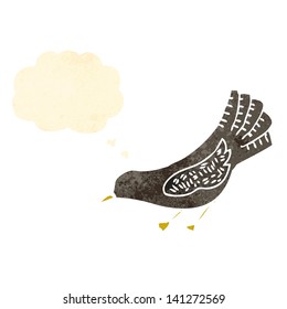 retro cartoon crow