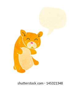 retro cartoon cute teddy bear retro cartoon