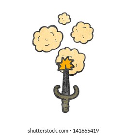 retro cartoon dagger