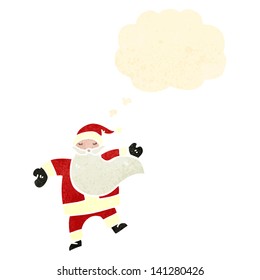 santa bailarina de dibujos animados retro