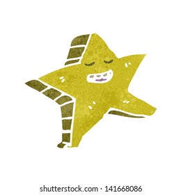 retro cartoon dancing star