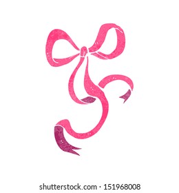 retro cartoon decorative bow