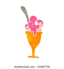 postre de dibujos animados retro
