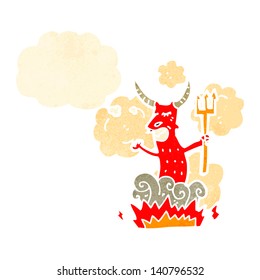 retro cartoon devil