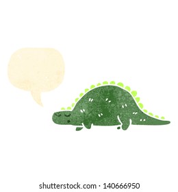 retro cartoon dinosaur