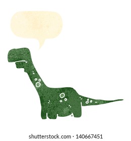 retro cartoon dinosaur