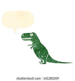 dinosaurio de dibujos animados retro
