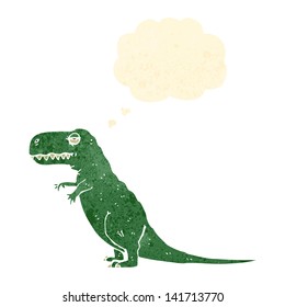 retro cartoon dinosaur
