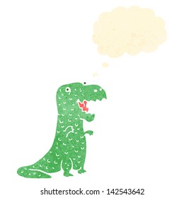 retro cartoon dinosaur