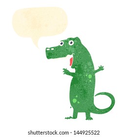 retro cartoon dinosaur
