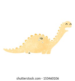 retro cartoon dinosaur