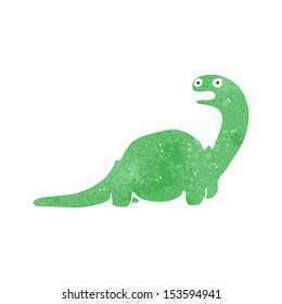 retro cartoon dinosaur