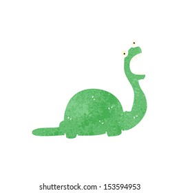 dinosaurio de dibujos animados retro