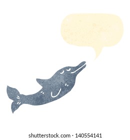 Retro-Cartoon-Delphin