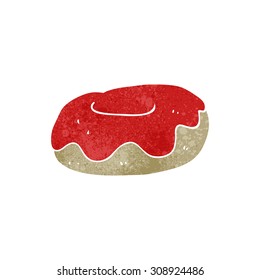 retro cartoon donut