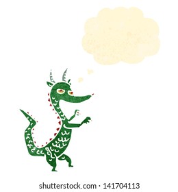 retro cartoon dragon