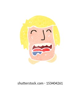 Retro Cartoon Drooling Man