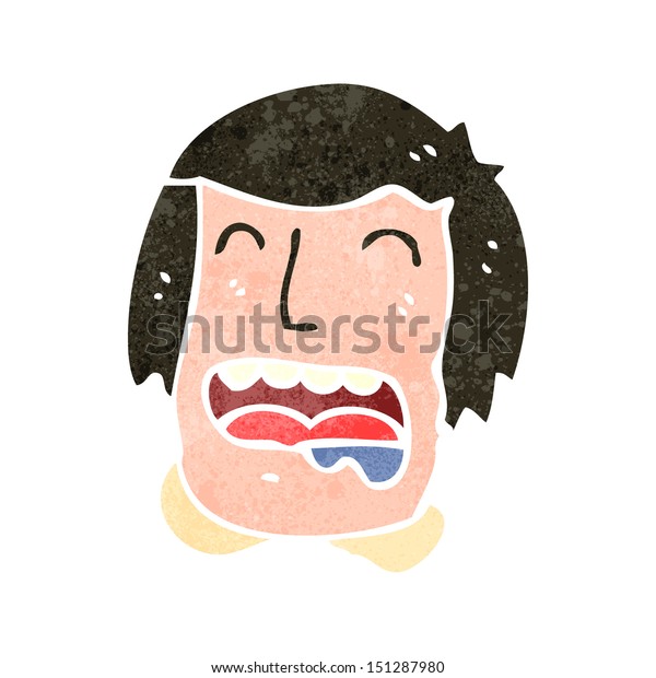 Retro Cartoon Drooling Man Stock Vector (Royalty Free) 151287980