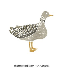 retro cartoon duck