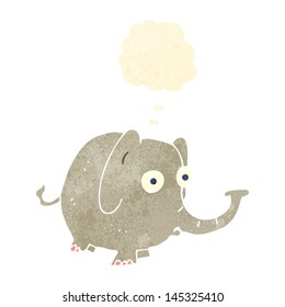 retro cartoon elephant