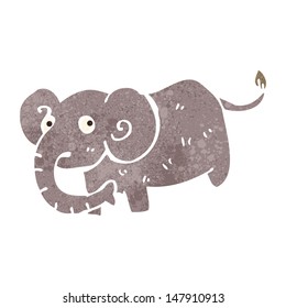 retro cartoon elephant