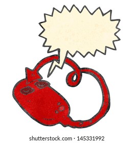 retro cartoon evil computer mouse