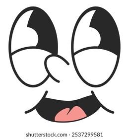 Retro Cartoon Expressions vector template