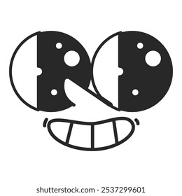 Retro Cartoon Expressions vector template
