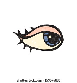 retro cartoon eye