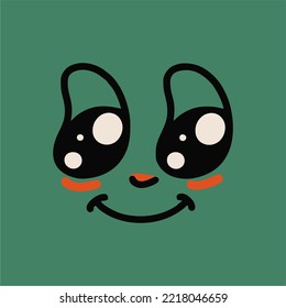 Retro cartoon face and 30s comic book character. Traditional vector emotion elements. Vintage character maker for trend illustration.