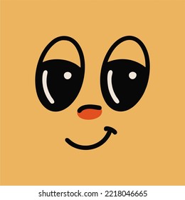 Retro cartoon face and 30s comic book character. Traditional vector emotion elements. Vintage character maker for trend illustration.