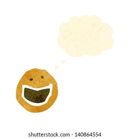 retro cartoon face symbol
