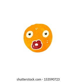 retro cartoon face symbol