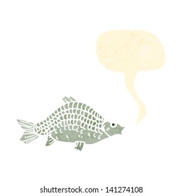 peces de dibujos animados retro