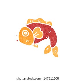 peces de dibujos animados retro