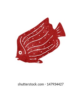 peces de dibujos animados retro