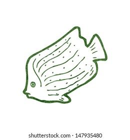 peces de dibujos animados retro