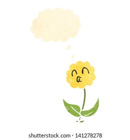 Retro-Cartoon-Blume