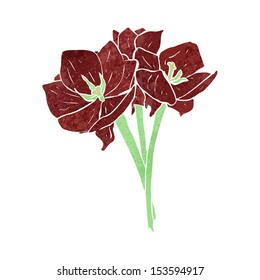 retro cartoon flowers