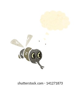 retro cartoon fly
