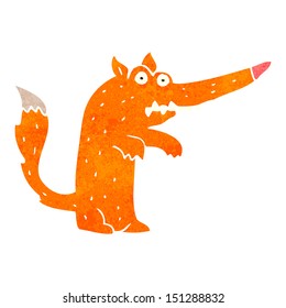 retro cartoon fox