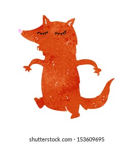 retro cartoon fox