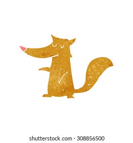 retro cartoon fox